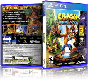 Crash Bandicoot N-sane Trilogy Custom Replacement Case - Sony Playstation Crash Bandicoot, HD Png Download PNG image with transparent background