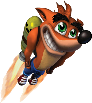 Crash Bandicoot With Jet Pack, HD Png Download PNG image with transparent background