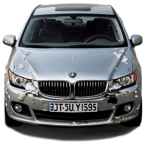 Crashed Car Front View PNG duo9 PNG image with transparent background
