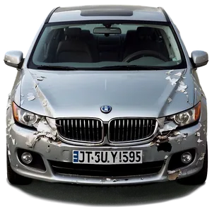 Crashed Car Front View Png Duo9 PNG Image