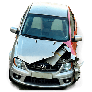 Crashed Car Front View PNG ldk PNG image with transparent background