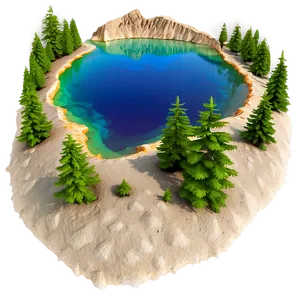 Crater Lake Tranquil Scene Png Twq PNG Image