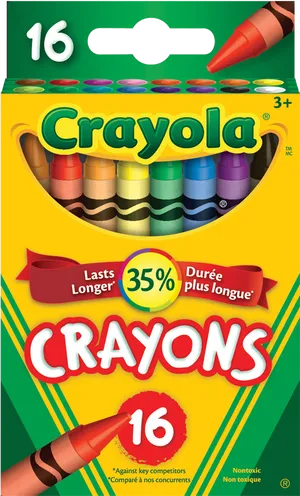 Crayola16 Pack Crayons Box PNG Image