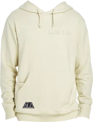 Cream Hoodie Suite Life Graphic PNG Image