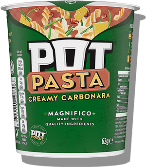 Pot Pasta Creamy Carbonara - Pot Pasta, HD Png Download PNG image with transparent background