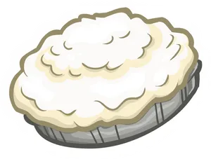 Creamy Whipped Pie Illustration.png PNG Image