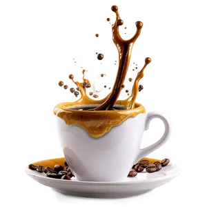 Creative Coffee Splash Png Yox PNG Image