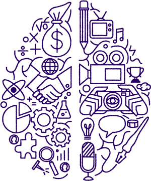 Creative Innovation Collage PNG with transparent background