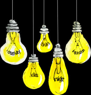 Creative Lightbulb Ideas Illustration PNG image with transparent background
