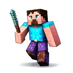 Creative Minecraft Steve Head Png Ytq27 PNG Image