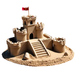 Creative Sandcastle Png Jdb PNG Image