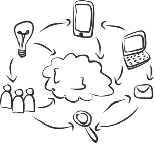 Creative Thought Process Flow Diagram PNG Image