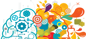 Creative Thoughts Flowing Abstract Artwork PNG