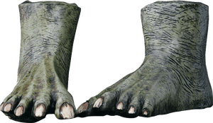 Feet Zombie Green - Zombie Foot Png, Transparent Png PNG image with transparent background