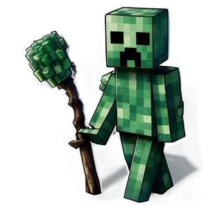 Creeper Minecraft Fan Art Png Jke PNG Image