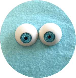 Creepy Blue Eyes PNG image with transparent background