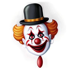 Creepy Clown Emoji PNG gix PNG image with transparent background