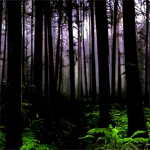 Creepy Dark Forest Png Xof PNG Image