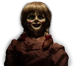 Creepy Doll Smile PNG Image