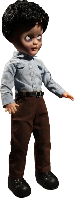 Creepy Doll Standing Pose PNG Image