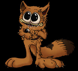 Creepy Garfield Hybrid Art PNG image with transparent background