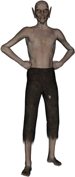 Creepy_ Goblinoid_ Figure.png PNG Image