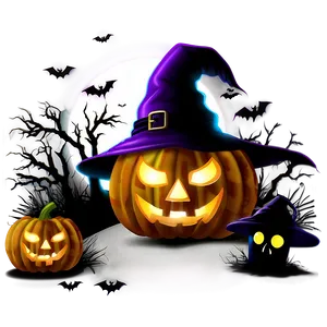 Creepy Halloween Night Png Iip PNG Image
