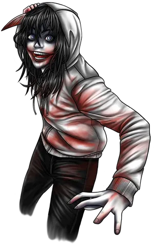 Creepy_ Hooded_ Figure_ Artwork.png PNG Image