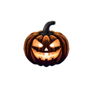 Creepy Jack-o'-lantern Pumpkin Png Uet17 PNG Image