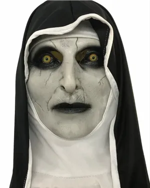 Creepy_ Nun_ Makeup_ Portrait PNG Image