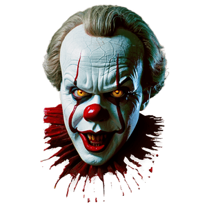 Creepy Pennywise Face PNG 05212024 PNG image with transparent background