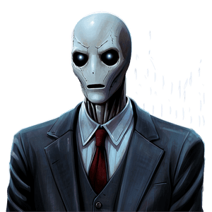 Creepy Slender Man Art PNG 05252024 PNG image with transparent background
