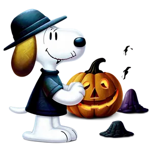 Creepy Snoopy Halloween Png 06122024 PNG Image