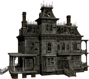Haunted House 04 Png Stock By - Haunted House White Background, Transparent Png PNG image with transparent background