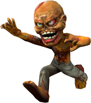 Creepy Zombie Attack PNG with transparent background