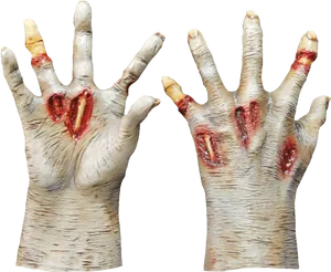Creepy Zombie Hands Halloween Prop PNG Image