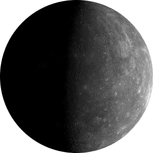 Crescent Moon Detailed Surface PNG