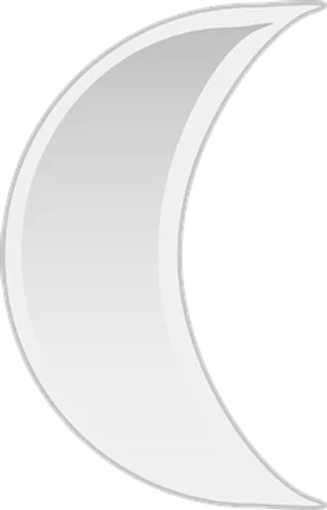 Crescent Moon Graphic PNG Image