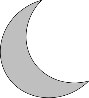 Crescent Moon Icon PNG Image