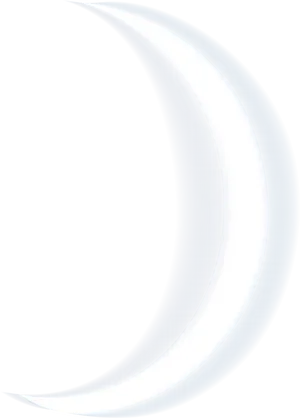 Crescent Moon Illumination PNG Image