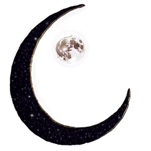 Crescent Moon Night Sky Png 06252024 PNG Image