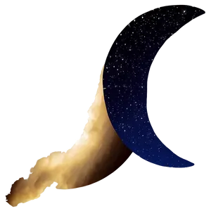 Crescent Moon Night Sky Png 7 PNG Image