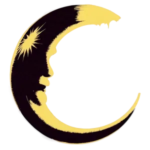 Crescent Moon Silhouette Png Iaq8 PNG Image