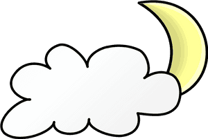 Clip Art Library - Night Clipart Black And White, HD Png Download PNG image with transparent background