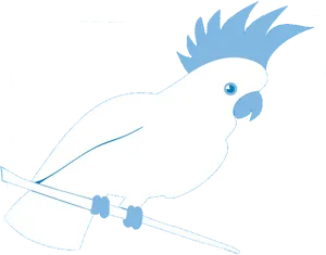 Crested Cockatoo Vector Art PNG Image