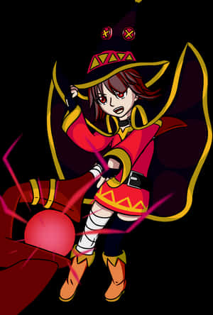 Crimson Demon Megumin - Cartoon, HD Png Download PNG image with transparent background