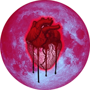 #moon #heart #blood #heartbroken #bloody #lost #redmoon - Heartbreak On A Full Moon Album, HD Png Download PNG image with transparent background