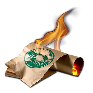 Crisp Burning Paper Png Xjv PNG Image