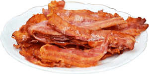 Plate Of Bacon Png, Transparent Png PNG image with transparent background