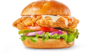 Crispy_ Chicken_ Sandwich_ Deluxe PNG Image